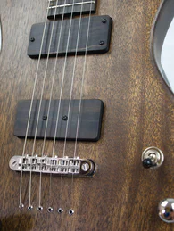 Guitare électrique, modèle SC6 Chocolat - Photo #7